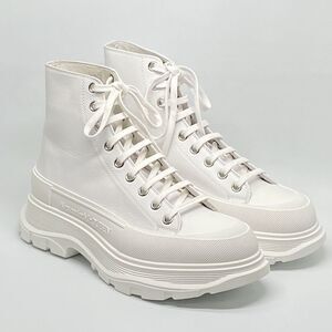 Alexander McQueen Men's Tread Slick Leather Boot size 43/us size 10